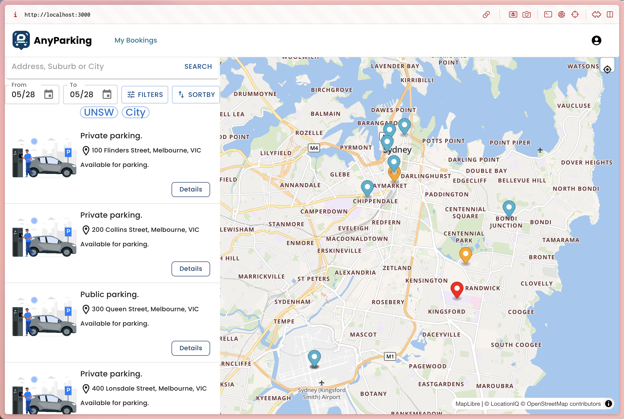 Anyparking - Car Space Renting Management System